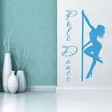 Vinyl Wandtattoo Pole Dance Kunst Tanzen Fitness Eignung Symbol Pilates Gymnastik Sportclub Dekoration für Fitnessstudio Tanzstudio Wandaufkleber Wandsticker Wanddekoration Fototapete A480