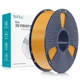 SUNLU PLA Plus 3D Drucker Filament, PLA+ Filament 1.75mm, Sauber Gewickeltes Filament, Robustes 3D Filament, Kompatibel mit 3D FDM Druckern, Maßgenauigkeit +/- 0.02 mm, 1kgSpule(2.2Pfund), Gold