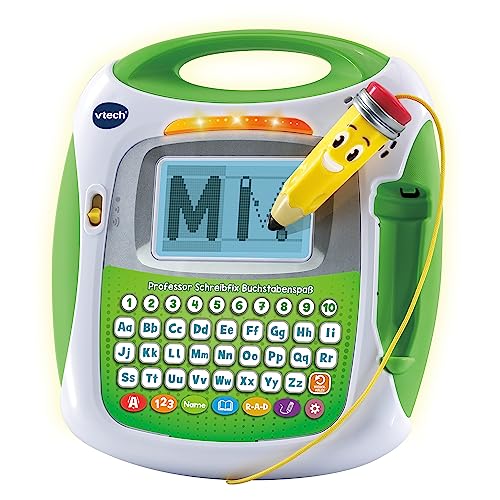 VTech Professor Schreibfix Buchstabenspaß – Schreibtafel zum Schreiben und Lesen lernen – Für Kinder von 4-8 Jahren