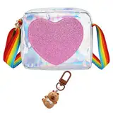 OVDGWC 1 Stück Kinder Umhängetasche, 1 Beutel Anhänger, Mädchen -Herz -Abgehaltener Tasche, Süße Kreuz -Körper -Tasche, Einfache Mini -Handtasche, Interessante Münzhandlung