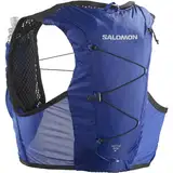 Salomon Active Skin 4 Unisex Hydrationsweste Trail running Wandern MTB mit Hydrationsflaschen, Präzise Passform, Einfacher Zugriff, Optimierte Verstaumöglichkeiten, Blau, L