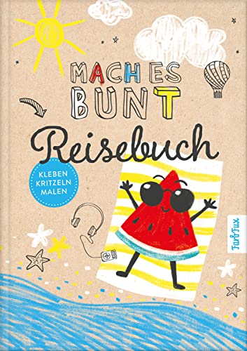 Mach es bunt Reisebuch: Das besondere Reisetagebuch fürs Handgepäck | Urlaub am Meer für bis zu 3 Wochen zum Gestalten und Erinnern | Mitmachbuch für die Ferien ab 6 Jahre | mit praktischen Leseband