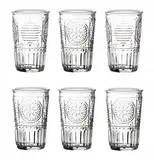 Bormioli Rocco – Romantic – Gläser im 6er-Set – 30,5 cl – aus durchsichtigem Glas – 8 x 8 x 12,5 cm