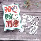 Kokorosa Weihnachten Drei niedliche Stanzformen, Metall Dekoration Stanzform Winter Karte Stanzformen Geeignet für Feier Hochzeit Party Scrapbooking Handwerk DIY