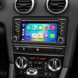 2+32GB Autoradio für Audi A3 S3 RS3 2003-2012 mit Wireless Carplay & Android Auto, Android 13 7 Zoll IPS Autoradio mit GPS Sprachsteuerung SWC Rückfahrkamera Bluetooth 5.2 Freisprecheinrichtung WiFi