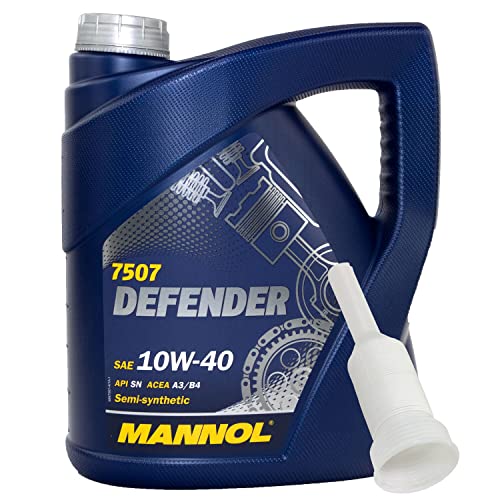 Motoröl Motor Öl teilsynthetisch MANNOL Defender 10W-40 API SN 4 Liter mit Ausgießer