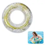 Schwimmring Erwachsene Groß Schwimmring Aufblasbar Schwimmreifen Ring Erwachsene Transparenter Floating Ring Sommer Schwimmende Wasserspielzeug für Pool Sandstrand Party, Pailletten