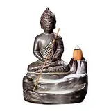 Handgemachte Rauch Räucherstäbchenhalter, Buddha Backflow Räucherstäbchenhalter, Buddhistischer Rückfluss Räuchergefäß Halter, Keramik Wasserfall Für Familie Büro Schlafzimmer Yoga Dekoration