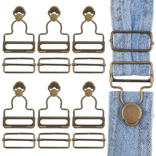 6 Set Latzhosen Schnalle Latzhose Clips Latzhose Clip Schnalle Latzhosen Schnalle Hosenträger Schnallen für Strapse Hosenträger Overall Latzknopf Hose Handtaschen Jacken Jumpsuits Kinder Overall