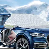 ZDQC Frontscheibenabdeckung Winter,230x128cm Windschutzscheibenabdeckung,Autoscheibenabdeckung, Scheibenschutz Auto Frontscheibe Winter für UV-Strahlung,Sonne,Frost,Staub,Schnee