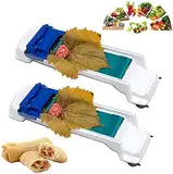 Amini Gemüse Fleisch Roller Weinblätter Rollmaschine Fleisch Sushi Roller Leaf Roll Maker Picknick Küche Rollen Werkzeug Gefüllt Traube Kohlblatt Walzmaschine DIY Gemüse Fleisch Rolling (2pcs)