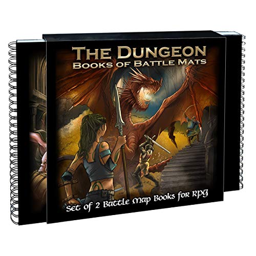 The Dungeon Books of Battle Mats (2 book set)