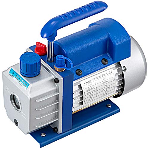 VEVOR 2.5CFM Vakuumpumpe,1-4HP Unterdruckpumpe Vakuumgeräte Pumpe, 1440 U Vakuumpumpe Unterdruckpumpe, 220V/50HZ Vakuumpumpe,Refrigerant Vacuum Pump