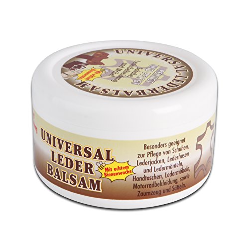 Universal Lederbalsam 250ml mit echtem Bienenwachs zur Pflege und Reinigung von Zaumzeug Sättel Schuhe Lederbekleidung Möbel Handtaschen, farblos