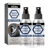 2 Flaschen Rostlöser,Rostlöser Spray,Flugrostentferner Auto,Rostentferner Metall,Rust Remover Spray,Geeignet zum Entfernen von Rost auf allen Metallen,(30ml)