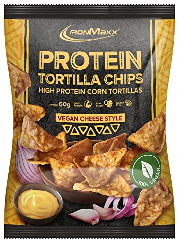 IronMaxx Protein Tortillas Vegan High Protein, Geschmack Vegan Cheese Style, 1x 60 g Beutel (1er Pack)