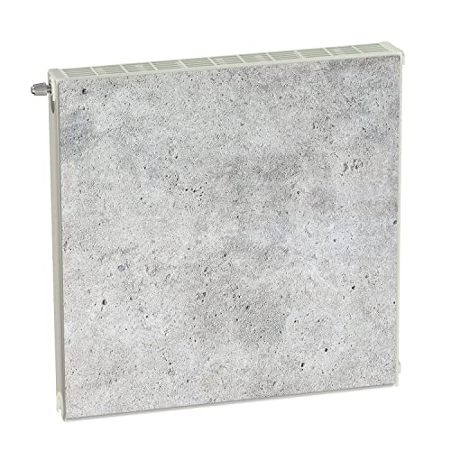 Magnet Heizkörperverkleidung Heizkörperabdeckung Grau Textur 60x60 cm Heizung Abdeckung Verkleidung Magnetische Abdeckmatte Kühlschrank aus Einem Flexiblen Magneten Digitaler Aufdruck