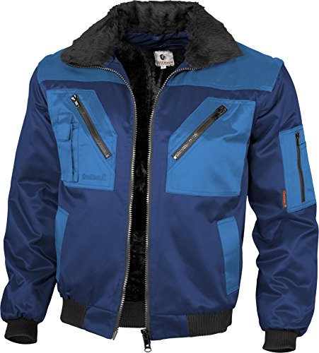 Qualitex - Pilotenjacke 4 in 1, Marine/Royal, 4XL