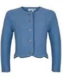 Isar-Trachten Kinder Strickjacke Amy 47068 | Jeansblau 140