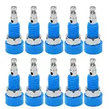 Polklemme, Bananenbuchse, 10 Stück Mini-Polklemme, 2 Mm Bananenbuchse, Klinkenbuchse, Elektronischer Instrumentenstecker-Adapter (Blau)