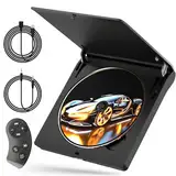 CD Player für Auto mit USB-Anschluss - Homlab Universal CD Laufwerk für Auto PKW LKW mit 1M USB-Verlängerungskabel, Externes CD Laufwerk für Laptop, PC, Fernseher, kompatibel mit Android Autoradio