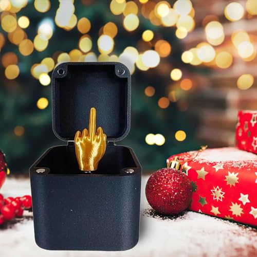 Mittelfinger in einer Box, Finger Mittelfinger Geschenk-Box, lustige Mittelfinger-Box, Mittelfinger-Geschenkbox, Mittelfinger-Geschenke, Mittelstreich-Geschenk für Erwachsene,