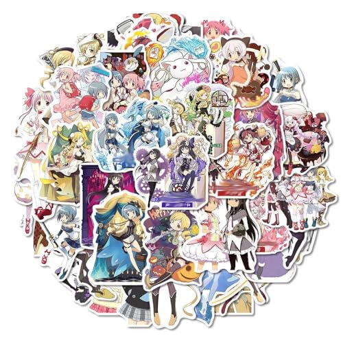 Magi Madoka Magica Aufkleber, 80 Pcs Kaname Madoka Figur Vinyl Wasserdichte Stickers Für Party, Wasserflasche Scrapbook Laptop Skateboard Computer Für Teens Studenten