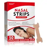 50 Pieces of Anti-Snoring Nose strips, Extra Hold Nasal Strips to Relieve Nasal Congestion, Improve Breathing and Sleep Quality, for Sports and Better Sleep