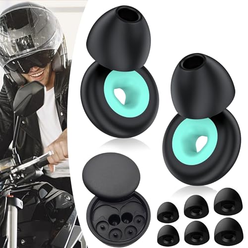 Ohrstöpsel zum Schlafen,Artevive Moto Earplugs-27 Db,Artvive Schnarchstille Ohrstöpsel,Wiederverwendbare Silikon-Ohrstöpsel,Ohrstöpsel Motorrad,Motorrad-Ohrstöpsel Wind