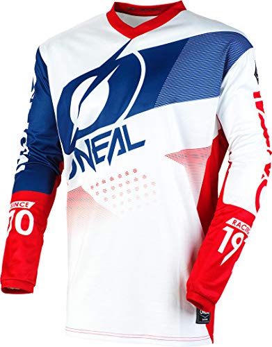 O'NEAL Element Factor Youth Kinder FR Jersey Trikot lang weiß/blau/rot 2020 Oneal: Größe: XL (56/58)