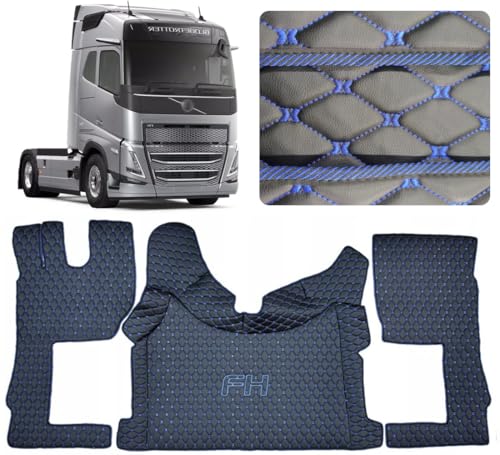 Auto LKW Fahrerkabine Set kompatibel mit VOLVO FH4 FH5 FH Aero (Schwarz, blauer Faden)