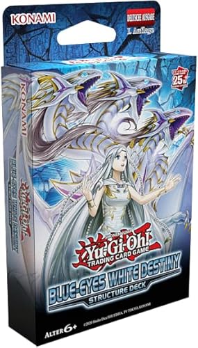 Yugioh - Structure Deck: Blue-Eyes White Destiny - Deutsch - 1. Auflage - 50 Karten Deck +(mit Einer Secret Rare Karte inklusive!) mit LMS Trading Fieldcenter Karte