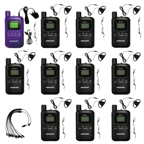 Drahtloses Audio Tour Guide System, 8210T UHF-800Mhz, wiederaufladbares Hörgerät. Für Reisegruppe, Kirche, Konferenzausstellung, Schullabor.
