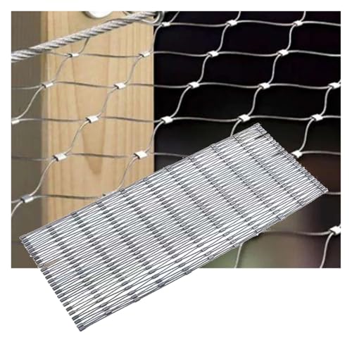 Aoisavch Flexibles Schlagfestigkeits-Sicherheitsnetz, 10 cm Seilnetz, Sicherheit for den Bauernhof (3.9x6.6ft/1.2x2m)