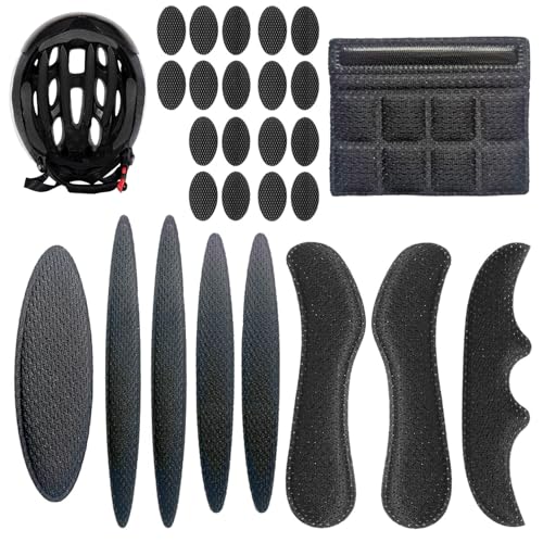 1 Sätze Fahrradhelm Polster Ersatz,Universal Helmet Pads,Helmpolster Fahrradhelm Ersatz,Polster Fahrradhelm Schaumstoff,Bequem Fahrradhelm Ersatzteile für Helm,Kinderhelm,Motorradhelm