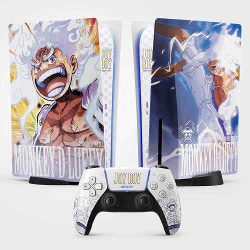 PS5 Skin Gear 5 Sticker, Aufkleber für Playstation 5, Konsole und Controller, Standard Edition Disc, Gear 5 PS5 Skin (1 Controller)