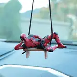 Autospiegel Anhänger Deadpool FaJoek Autozubehör zum Aufhängen, Deadpool Auto Deko, Rückspiegel Anhänger Deadpool, Auto Anhänger für Spiegel Lustig, Auto Dekoration Anhänger (Stil 2)