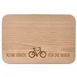 Spruchreif | Frühstücksbrettchen aus Holz | Brotzeitbrett mit Gravur | Frühstücksbrett mit Gravur | Frühstücksbrett mit Spruch Radfahrer | Geschenk für Radfahrer | Geschenk Mountainbiker