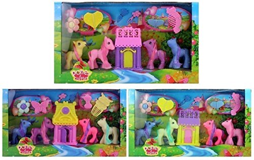 Pony, Ponyspielset mit Haus und Zubehör