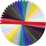 DOITEM 40cm Nylon-Reißverschlüsse zum Nähen und Basteln | 24 Farben 48 Stück Reißverschlüsse (Mehrfarbig, 40cm)