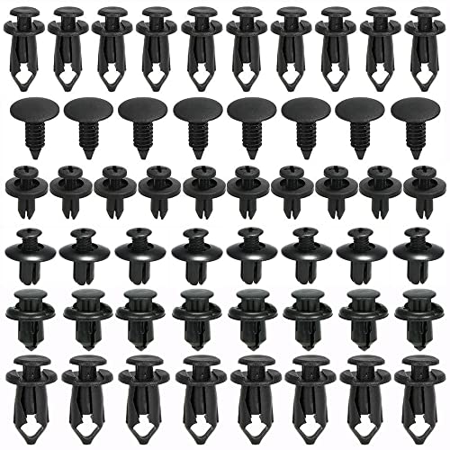 Befestigung Clips 190 Stücke Auto Stoßstangen Türverkleidung Klammern Stoßstangen Zierleisten Befestigungclips Set Fender Stoßfänger mit Kunststoff Nieten Universal Clips Spreiznieten Kunststoff