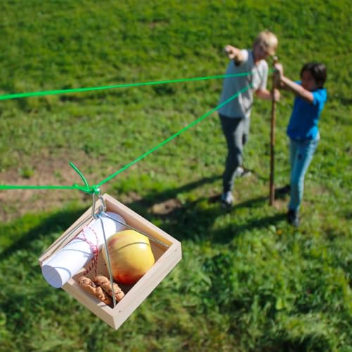 Kikkerland Hucklebery Cable Transport Kit - Modellbaukit für Kinder - Grün, Metall, Acrylfarbe, Unisex, Modern, Auto-Thema, Nicht zusammenklappbar