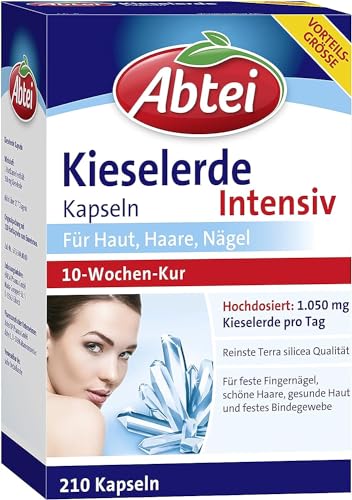 Abtei Kieselerde Intensiv, für Haut, Haare und Nägel, 210 Kapseln