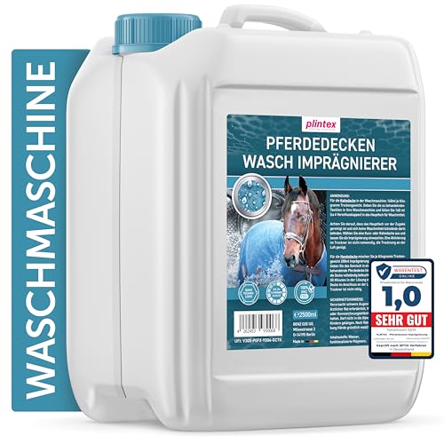 PLINTEX® [2500ml] Wash-In Imprägnierung für Pferdedecken ohne Baumwollanteil | Nano Membran Imprägnierung | Dermatologisch getestet & atmungsaktiv