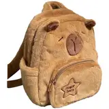 Niedliche Capybara Rucksack Plüsch Capybara Rucksäcke Buchbag Cartoon Stylish Daypack Schoolbag Für Mädchenschüler, Geschenke Für Capybara -liebhaber