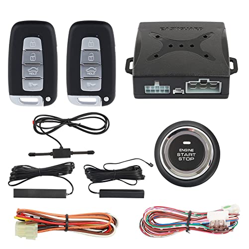 EASYGUARD EC003N-K-1 PKE Auto-Alarmanlage, Näherungssperre, Entriegelung, Druckknopf-Start, Motorstart, Keyless-Go-System, DC 12 V