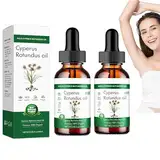 2Pcs Cyperus Rotundus Oil,Pure Cyperus Oil, Natürliche Cyperus Rotundus Öl Für Haarentfernung,Cyperus Rotundus oil hair removal, Reduzierung Des Körperhaarwachstums (60ML x 2)