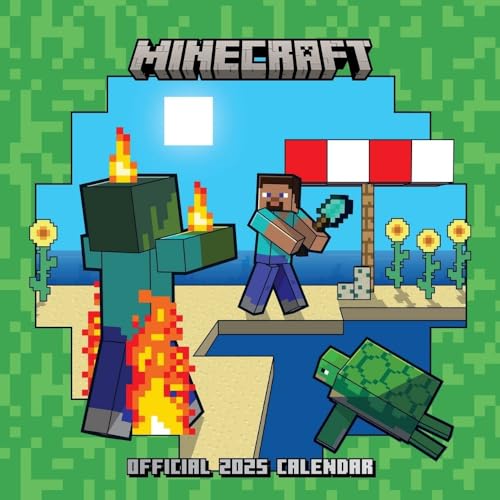 Minecraft 2025 – Wandkalender: Original Danilo-Kalender [Mehrsprachig] [Kalender] (Wall-Kalender)