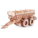 EWA Eco-Wood-Art Trailer for Mechanisches dreidimensionales Composite-Modell des Trailers für KIROVETS K-7M 3D Puzzle für Erwachsene und Jugendliche-Klebstofffreie Kollektion-206 Details, Natur