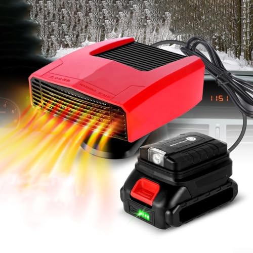 Lithium-Batterie-Autoheizung, Auto-Heizungs-Defogger, tragbare Heizung, mit Licht, mit USB